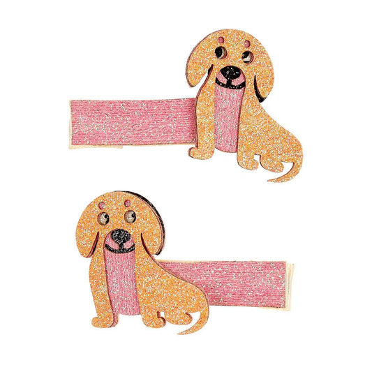 Pinces à cheveux Veera - chien - saumon - Lot de 2 - Souza for Kids