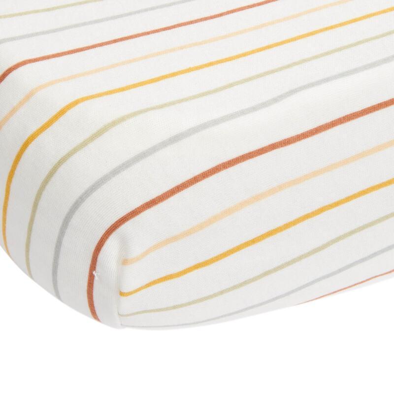 Drap-housse 70x140-150 cm Vintage Sunny Stripes - Little Dutch