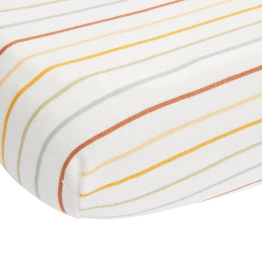 Drap-housse 60 x 120 cm Vintage Sunny Stripes - Little Dutch