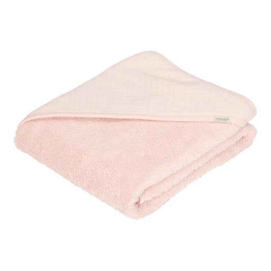 Cape de bain Pure Soft pink - 75x75 cm - Little Dutch