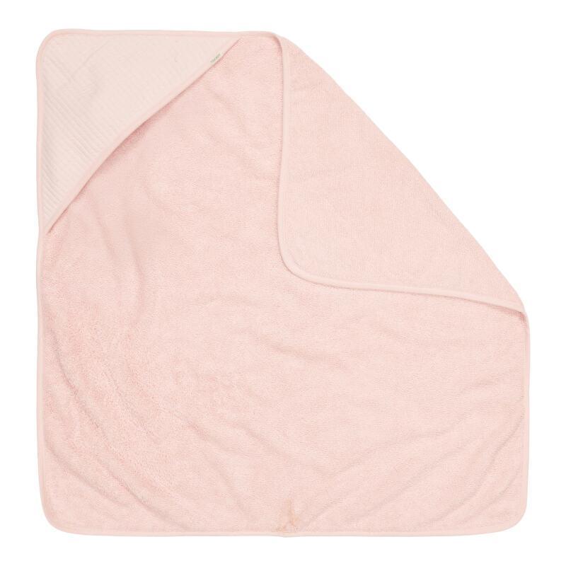 Cape de bain Pure Soft pink - 75x75 cm - Little Dutch