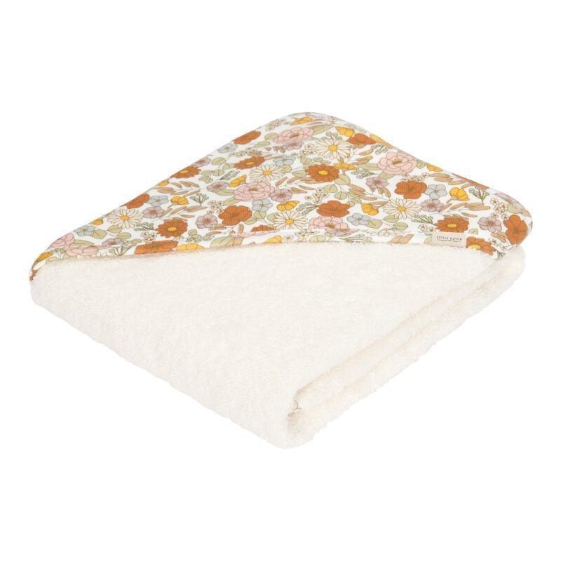 Cape de bain Vintage Little Flowers - 100x100 cm - Little Dutch