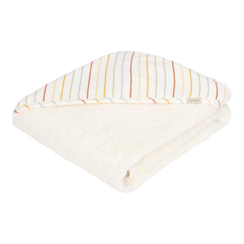 Cape de bain Vintage Sunny Stripes - 100x100 cm - Little Dutch