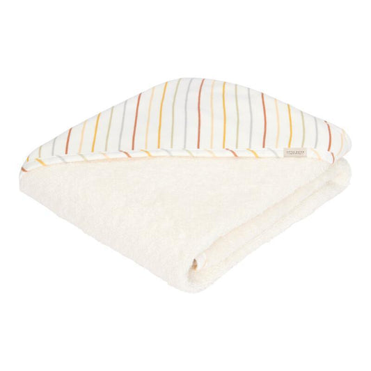 Cape de bain Vintage Sunny Stripes - 100x100 cm - Little Dutch