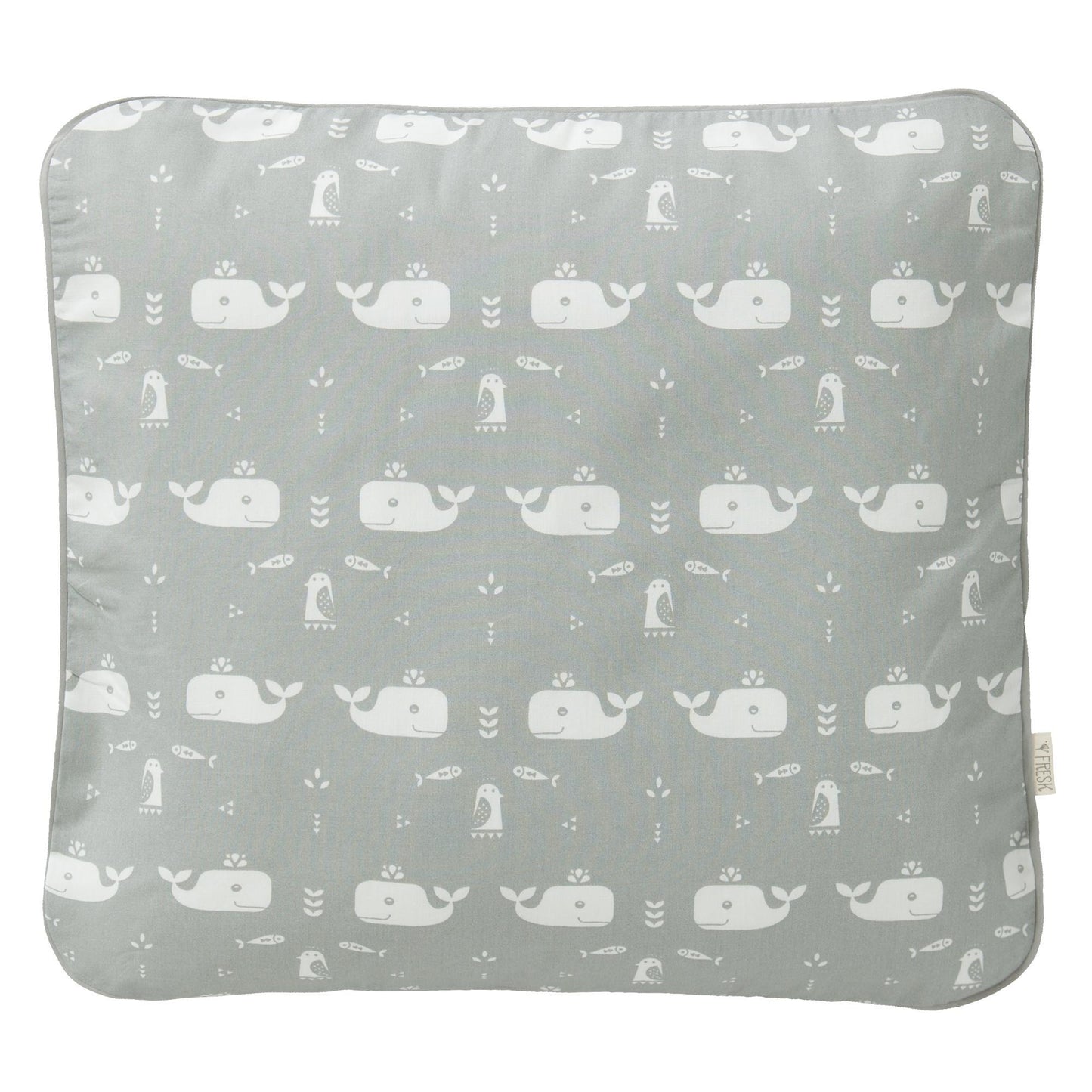 Fresk Whale Dawn Grey 80 x 80 cm Bedding Set