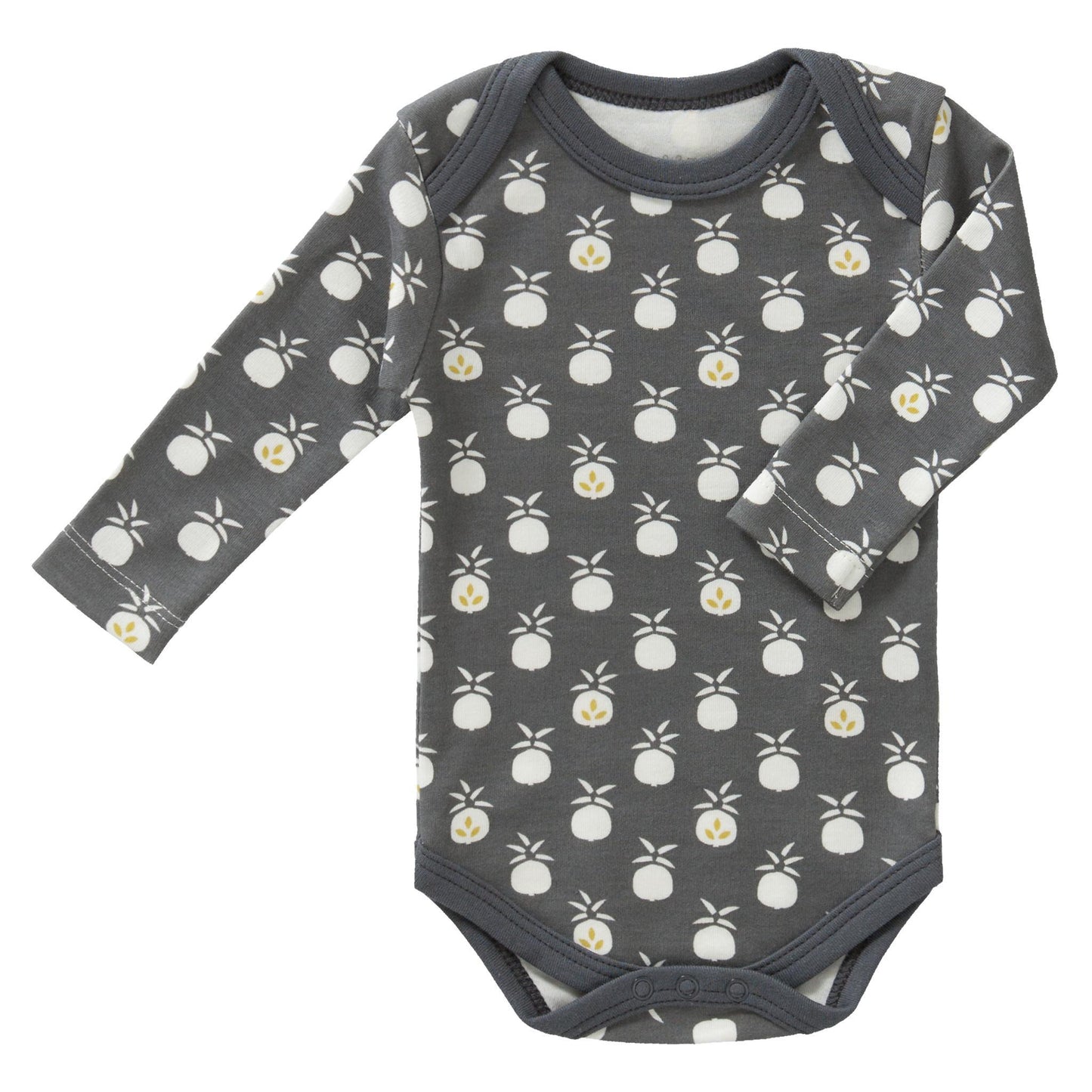 Long Sleeve Bodysuit - Pineapple Anthracite by Fresk