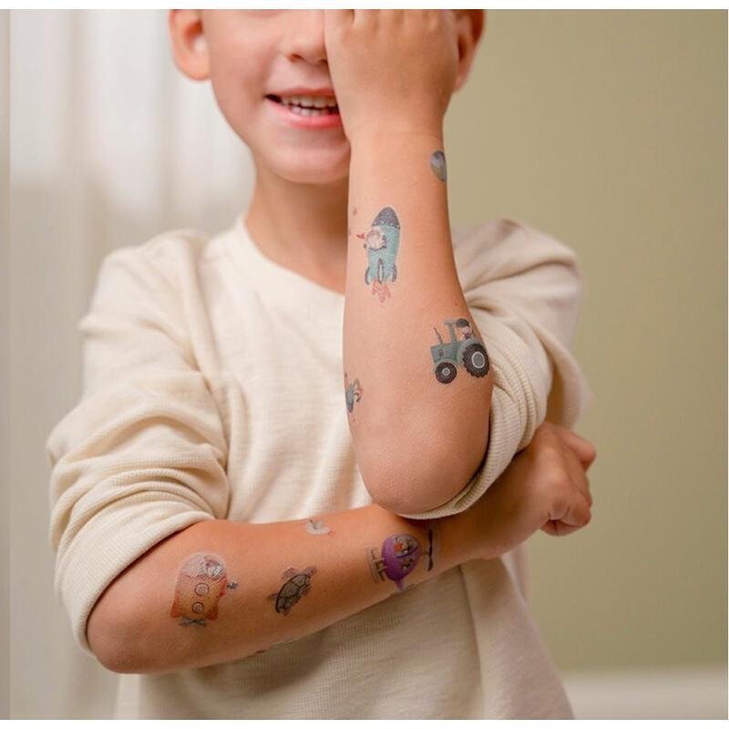 Tatouages temporaires pour enfant Jim & Friends - Little Dutch