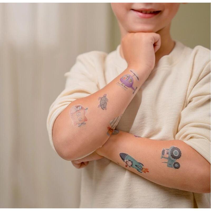 Tatouages temporaires pour enfant Jim & Friends - Little Dutch