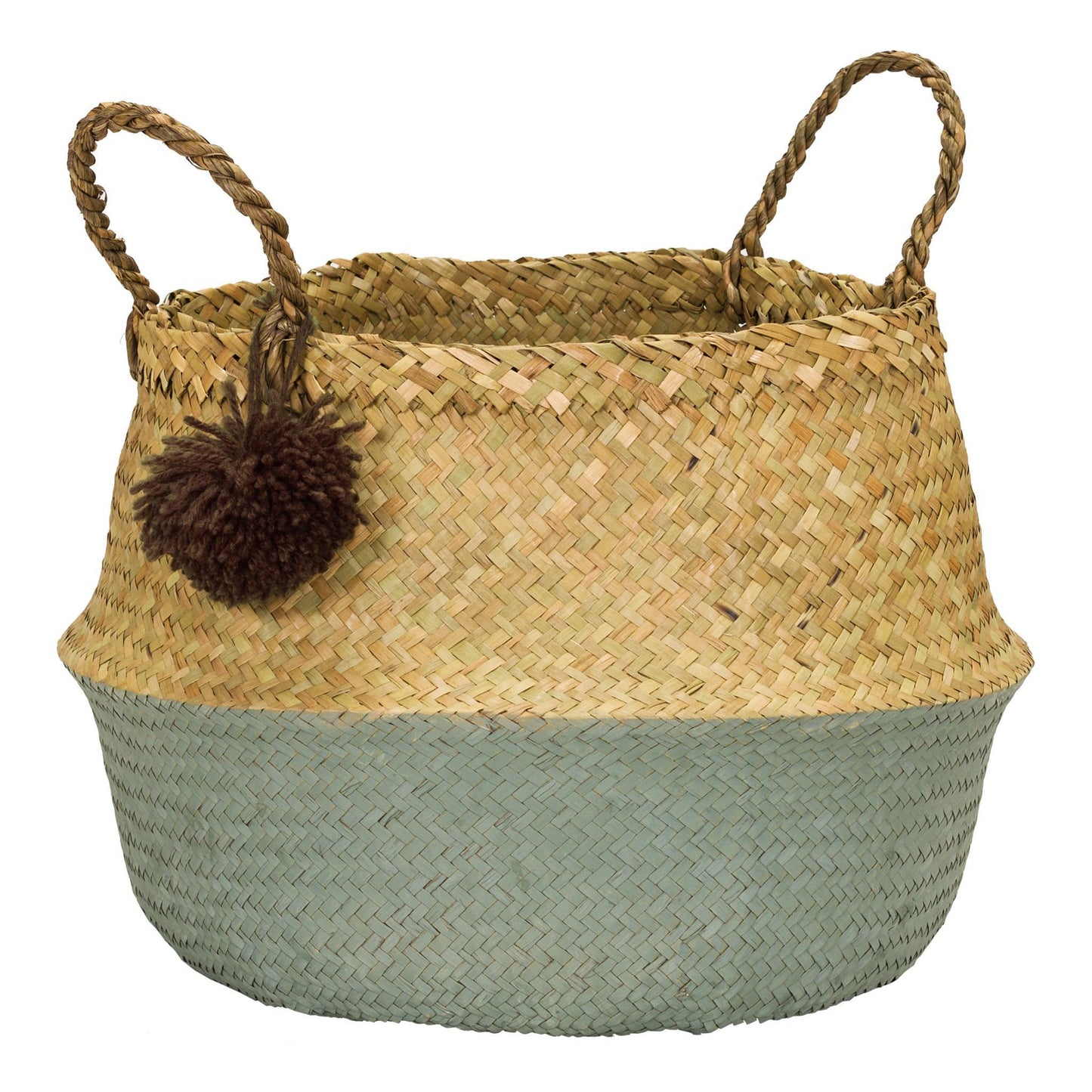 Panier pompon seagreen - medium