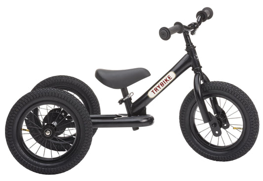 Trybike 2-en-1 tout noir - draisienne