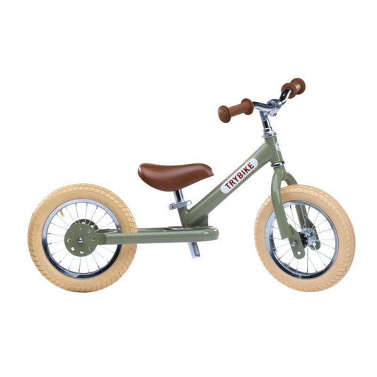 Draisienne/tricycle 2-en-1 vintage vert - Trybike