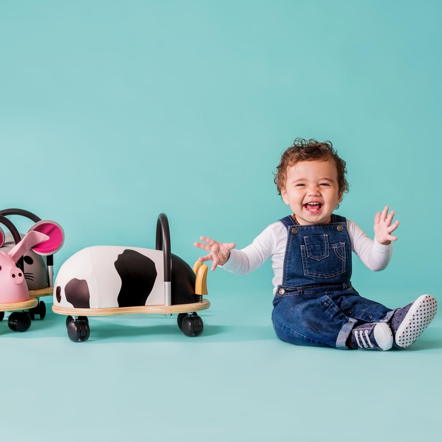 Trotteur vache Wheelybug - petit modèle - à partir de 1 an