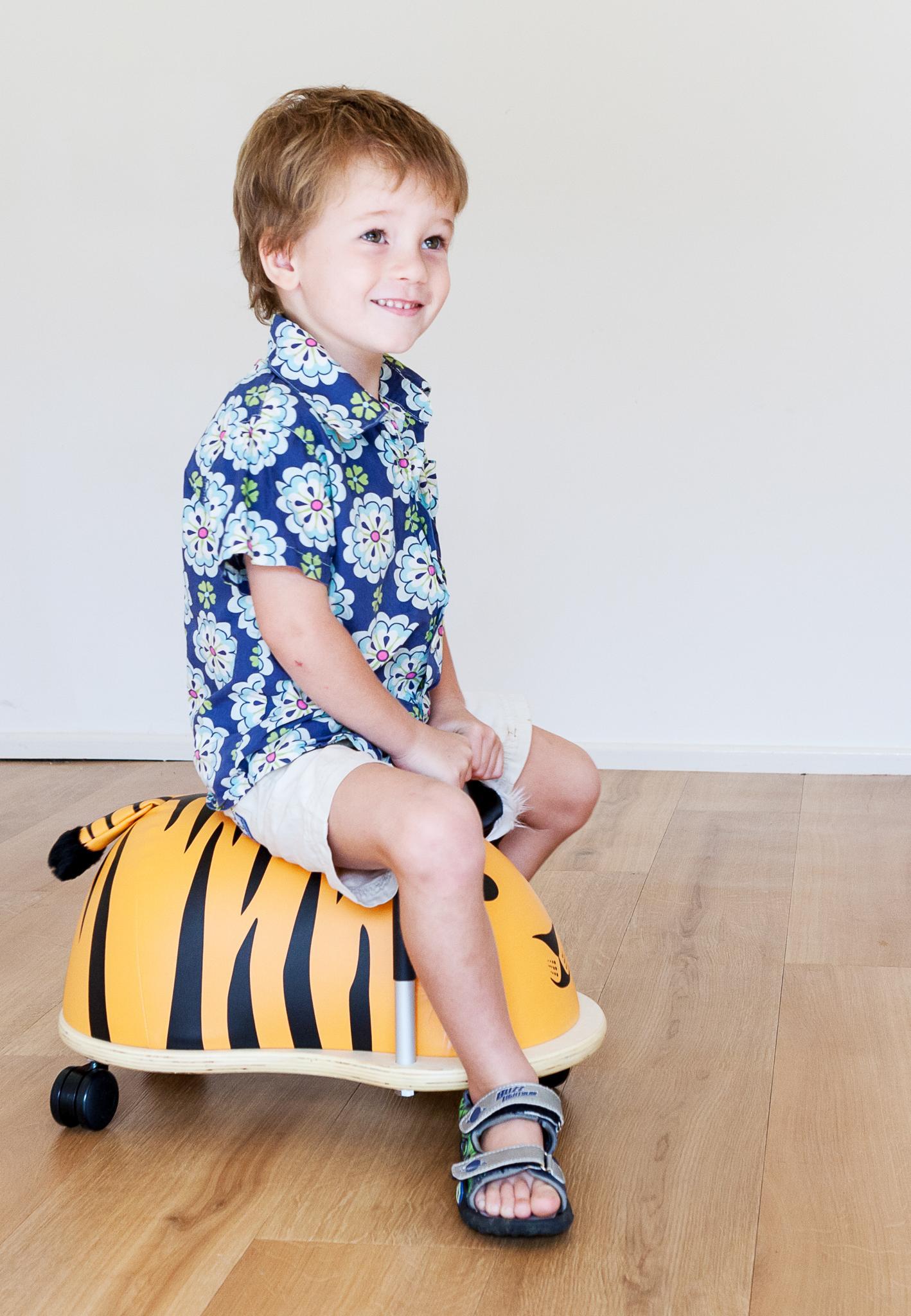 Trotteur tigre Wheelybug - grand modèle - à partir de 3 ans