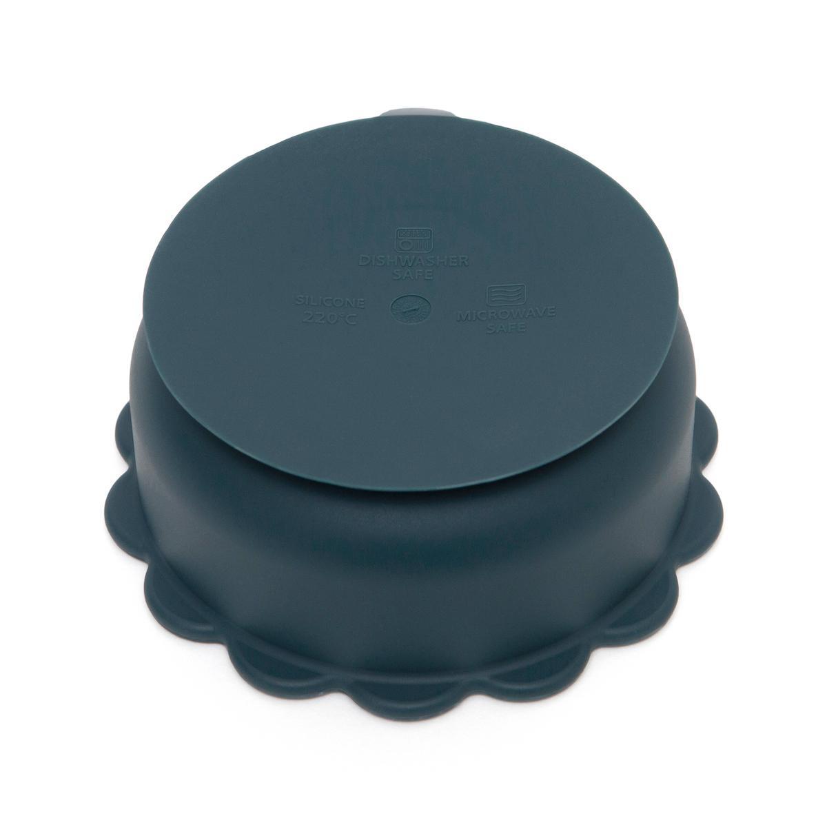 Bol en silicone avec ventouse Lion - Balsam blue