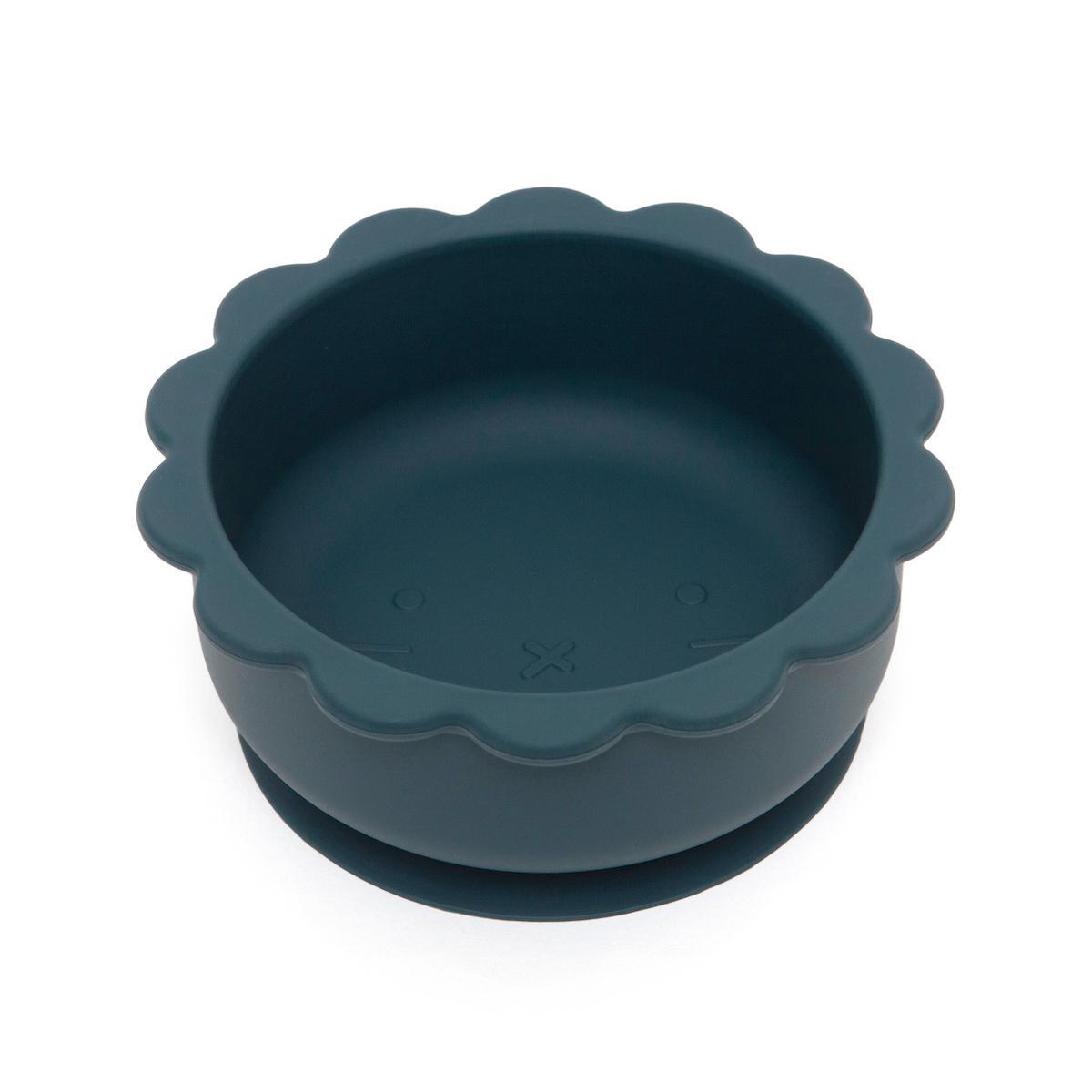 Bol en silicone avec ventouse Lion - Balsam blue