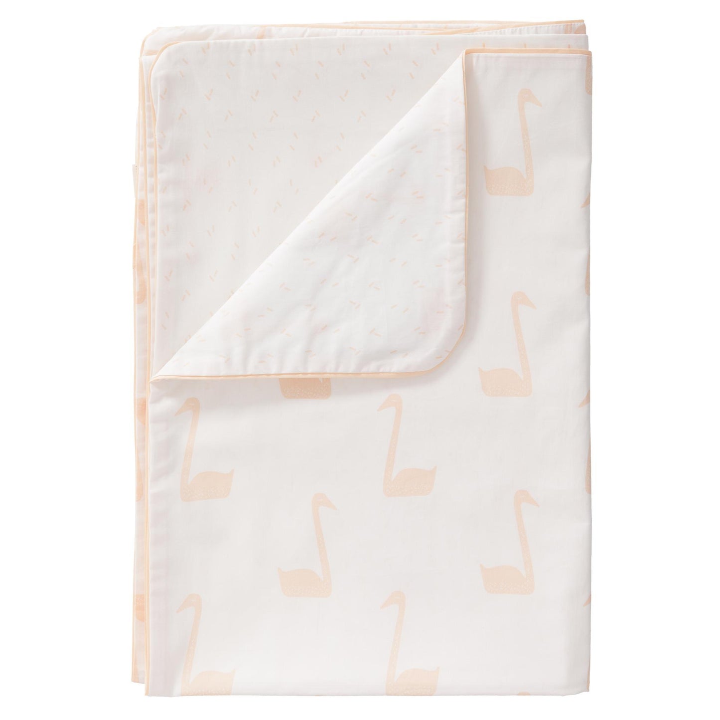 Fresk Swan Pale Peach Organic Cotton Duvet Set 80 x 80 cm