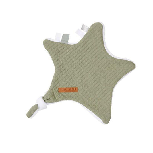 Doudou étoile Pure olive - Little Dutch