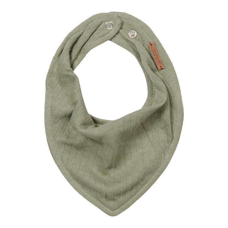 Bavoir bandana Pure olive - Little Dutch