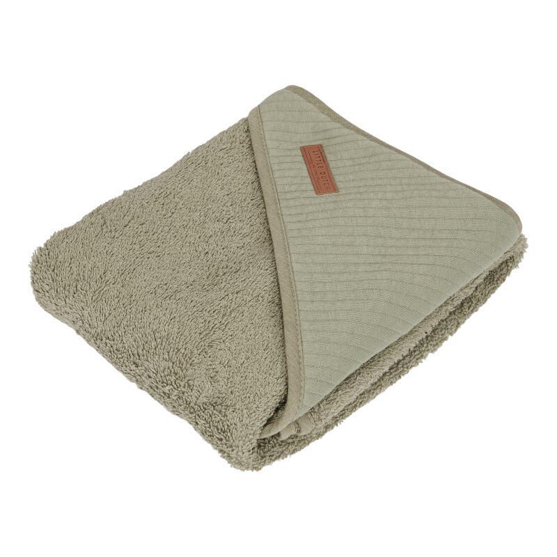 Cape de bain Pure olive - 75 x 75 cm - Little Dutch