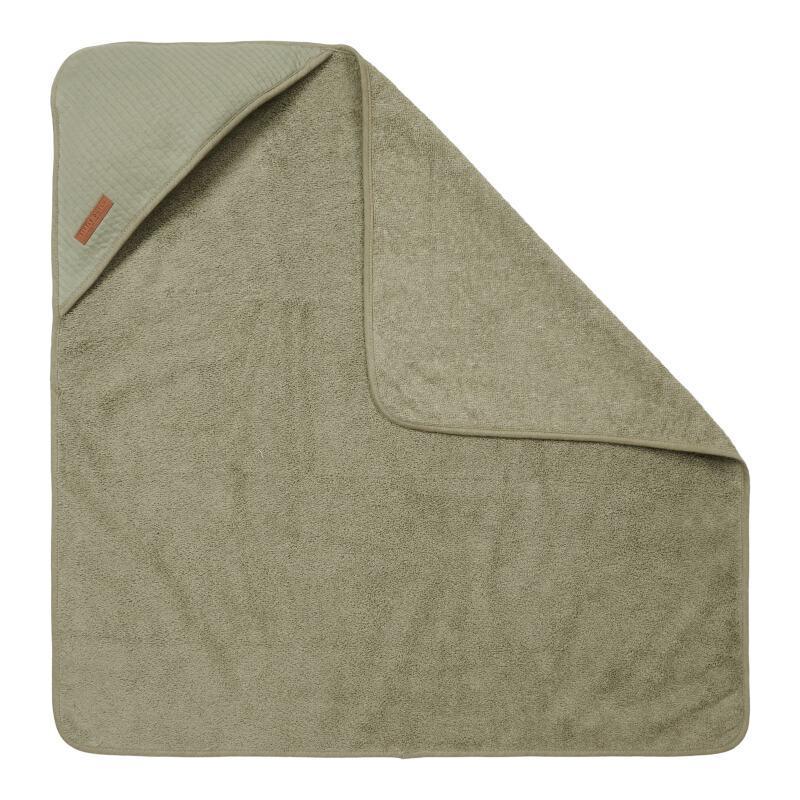 Cape de bain Pure olive - 75 x 75 cm - Little Dutch