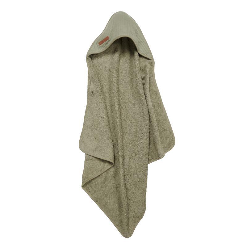 Cape de bain Pure olive - 75 x 75 cm - Little Dutch