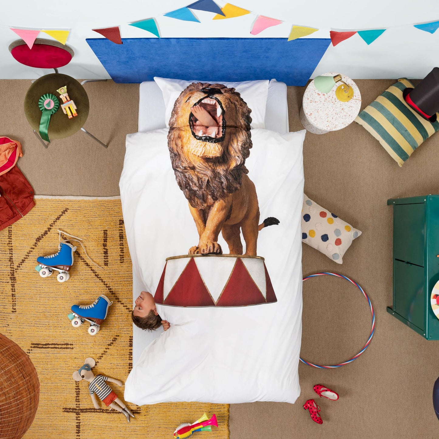 Housse de couette et taie 1p - Lion