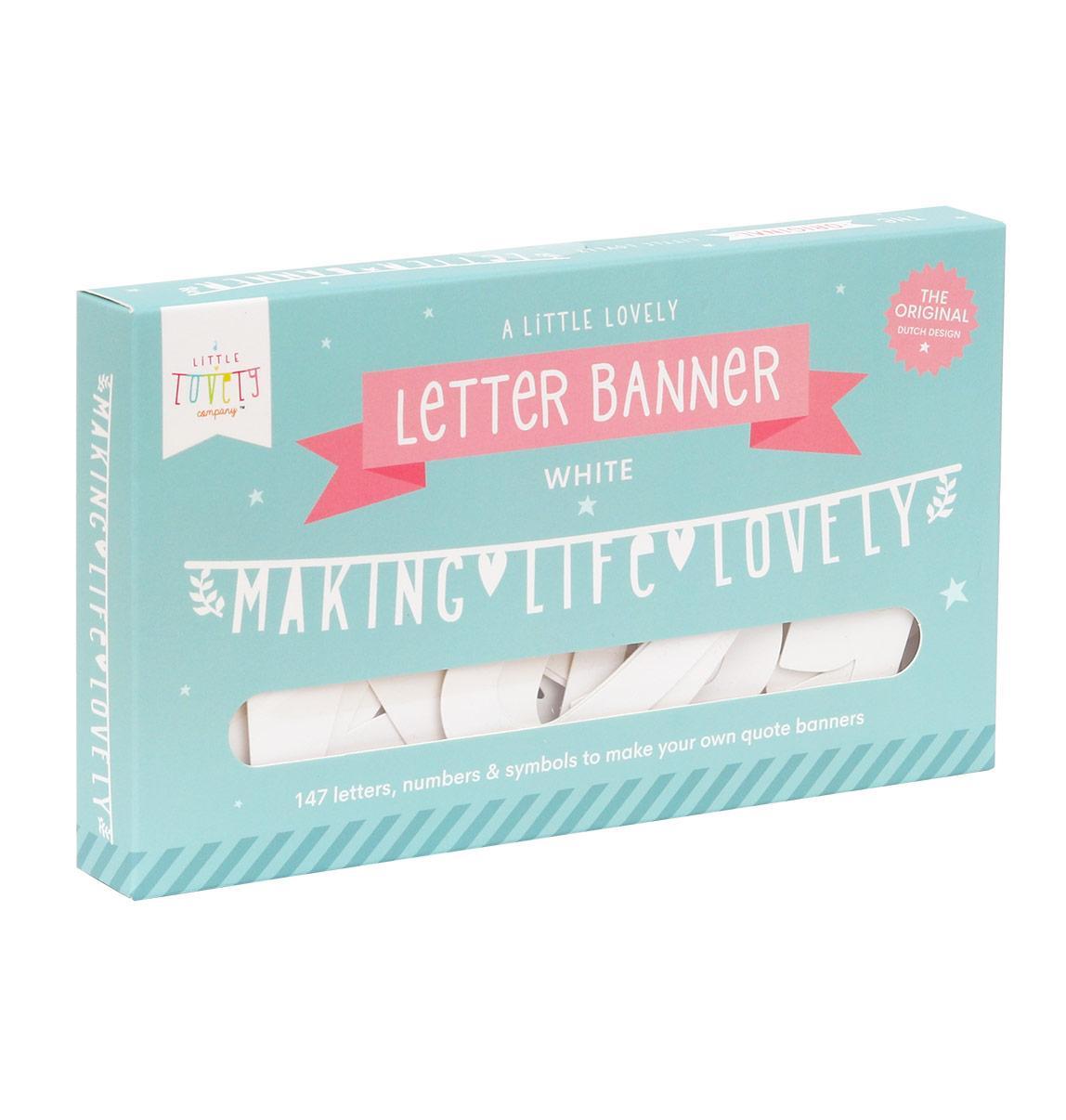 Guirlande de lettres - White