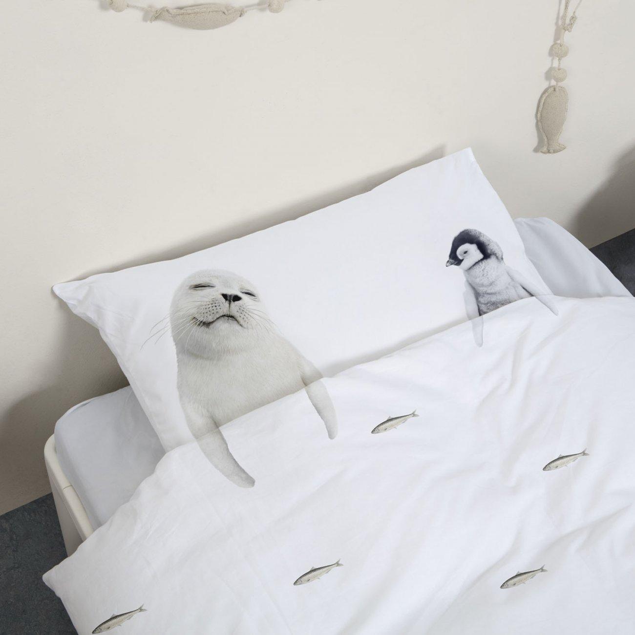 Housse de couette et taie 1p - Arctic Friends en flanelle