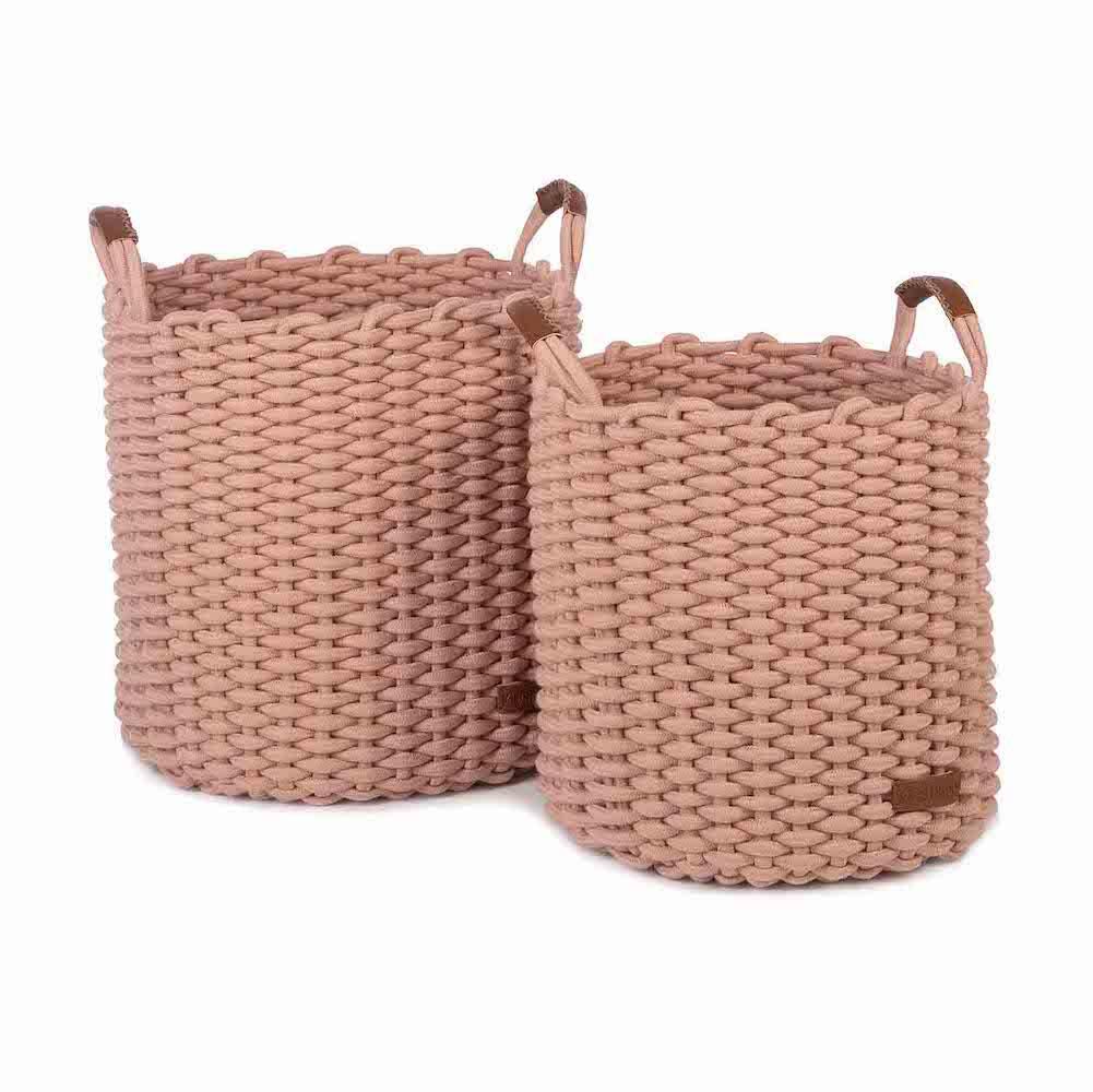 Set de 2 paniers Korbo - Large - Rose