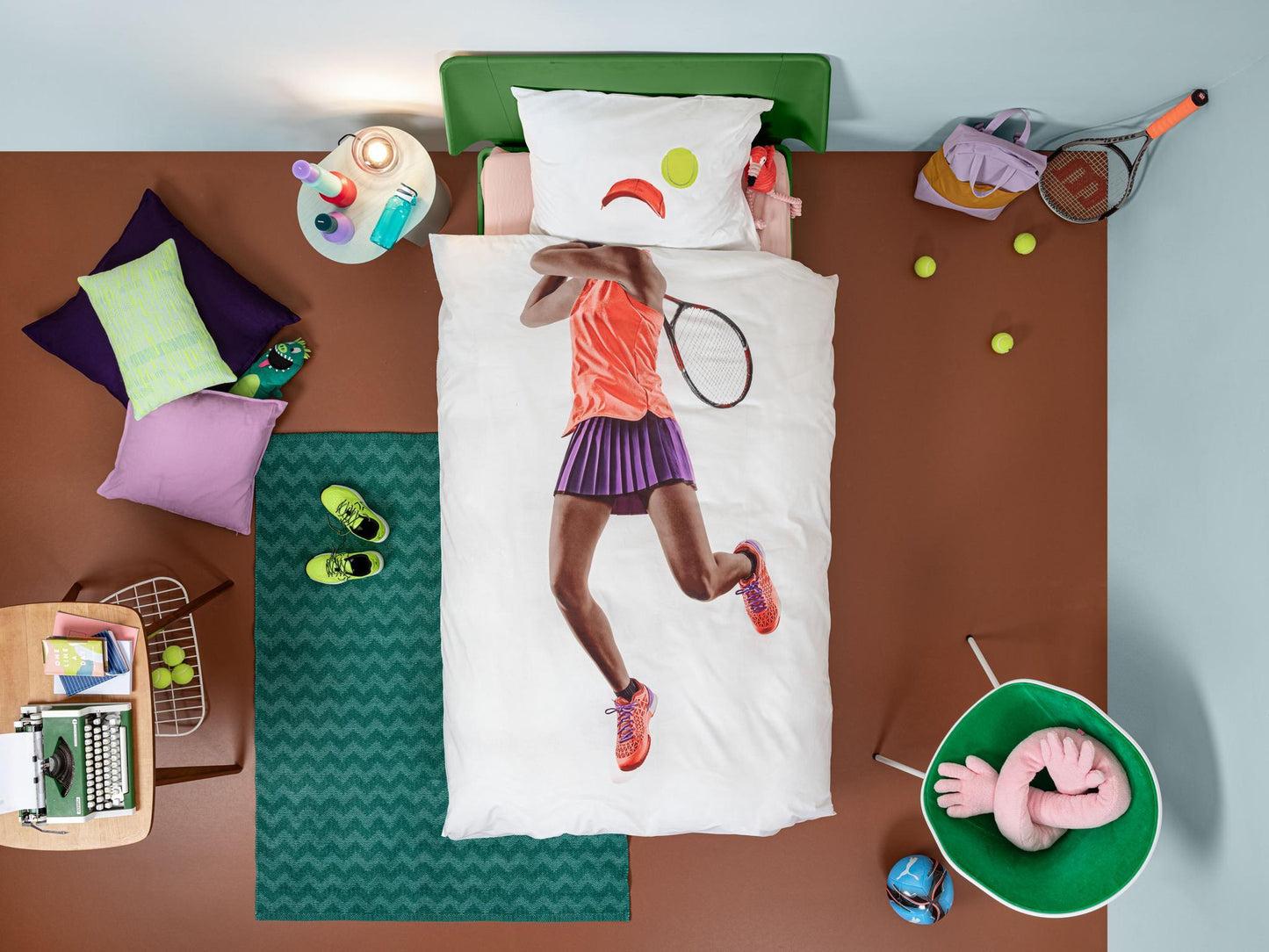 Housse de couette et taie 1p - Tennis Pro Dark