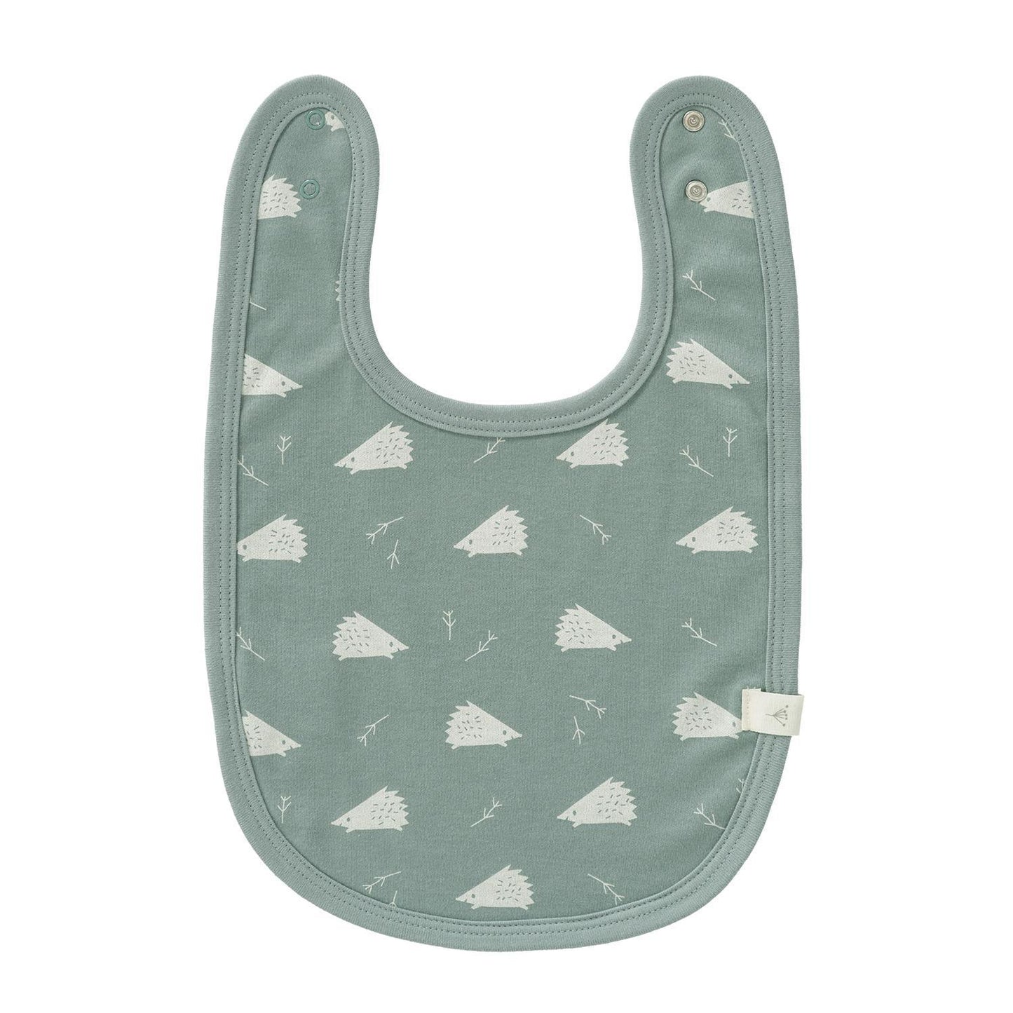 Fresk Hedgehog Organic Cotton Bib in English