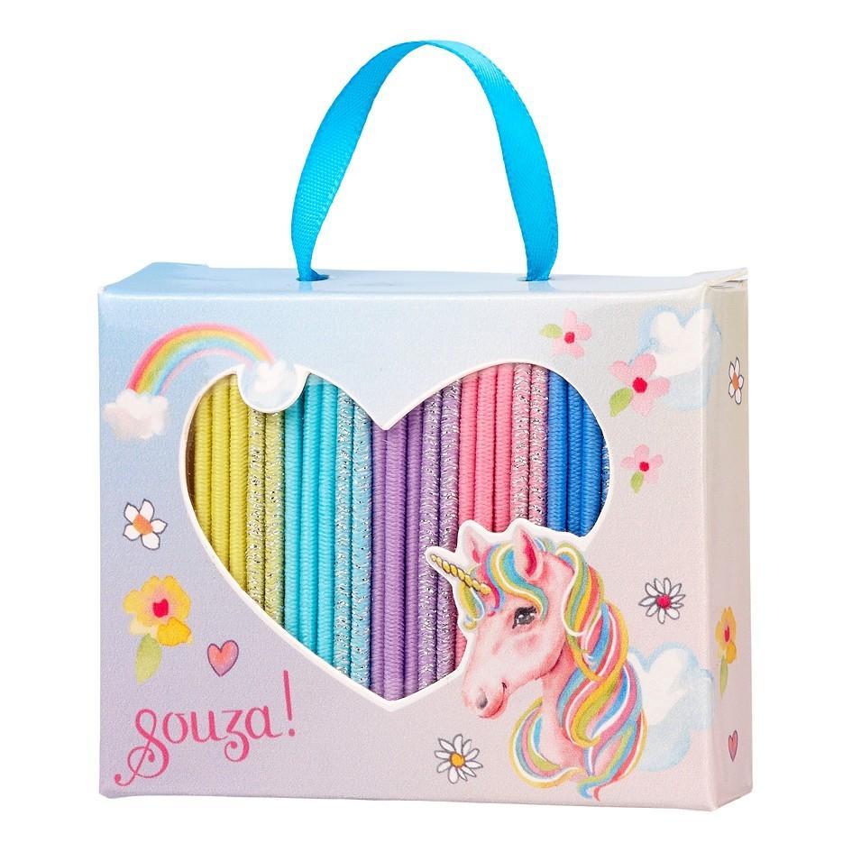 Set cadeau elastiques à cheveux licorne Eleny