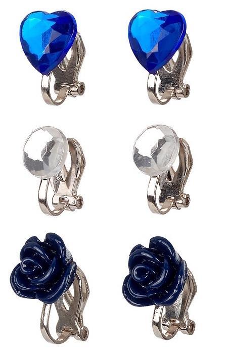 Boucles d'oreilles Hila - bleu