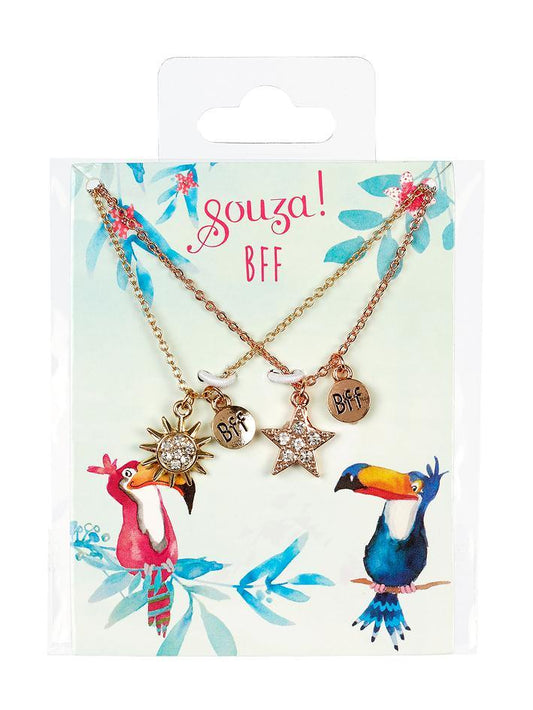 Set Best Friends Forever  étoiles - 2 colliers or