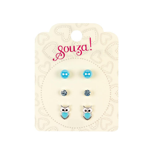 Boucles d'oreilles à clou Harper - 3 paires