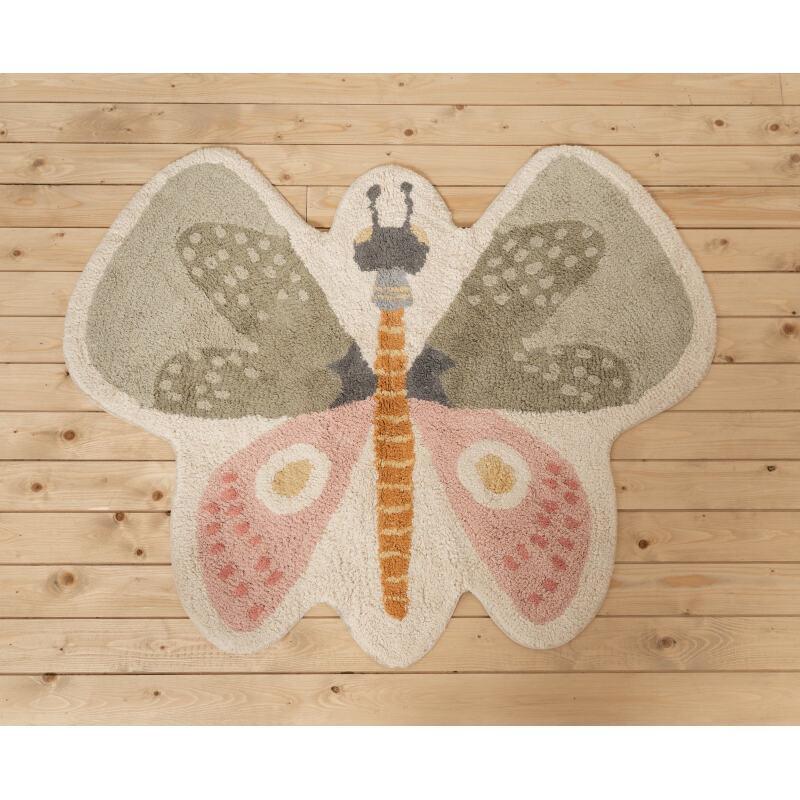 Tapis papillon 94x110 cm - Little Dutch