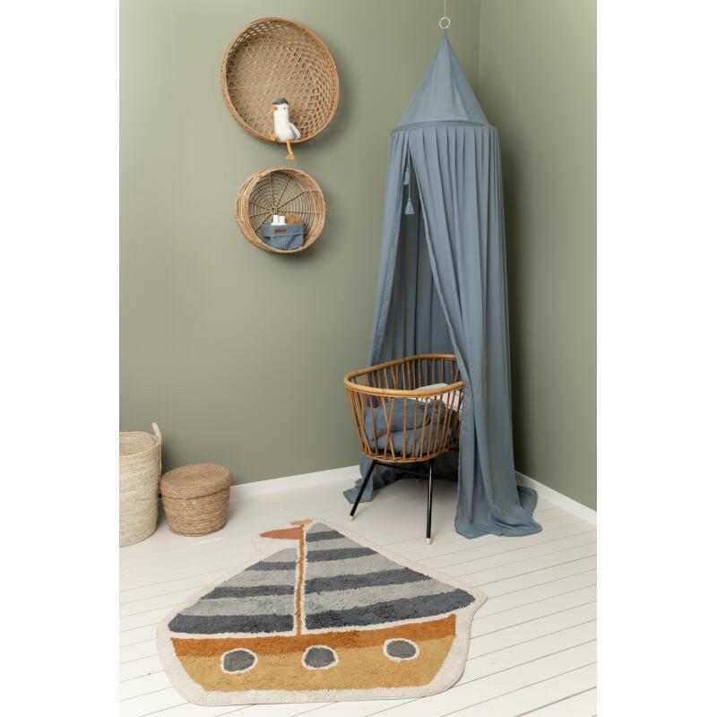 Tapis motif bateau 105x120 cm - Little Dutch