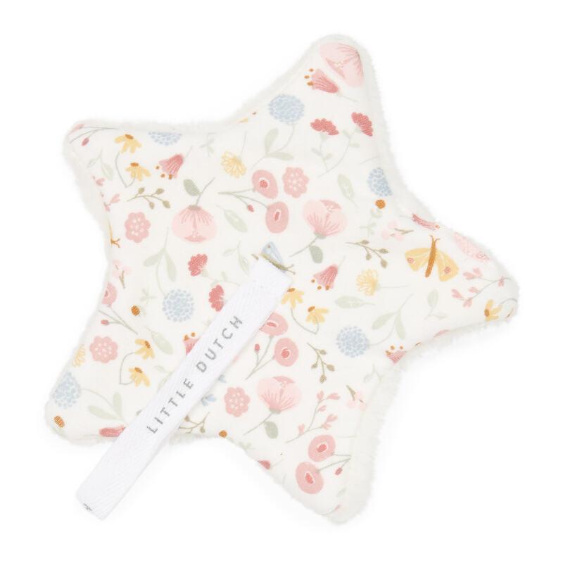 Doudou attache-sucette Flowers & Butterflies - Little Dutch