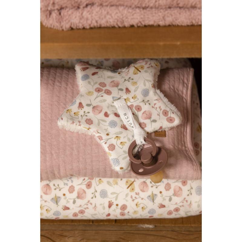 Doudou attache-sucette Flowers & Butterflies - Little Dutch