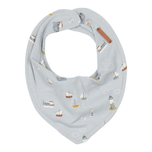 Bavoir bandana Sailors Bay Blue - Little Dutch