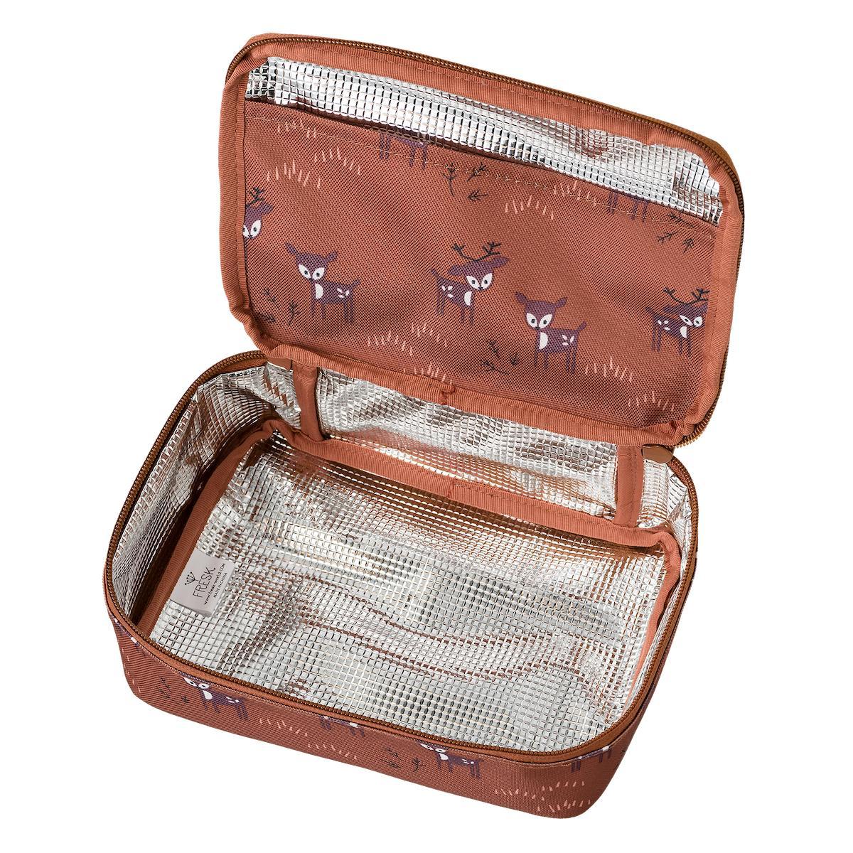 FRESK Deer Amber Brown Insulated Bag 22 x 15 x 6 cm