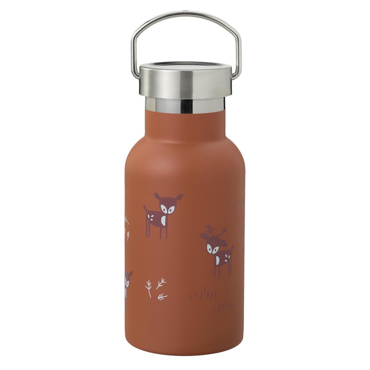 Insulated water bottle 350 ml - Deer amber brown by Fresk