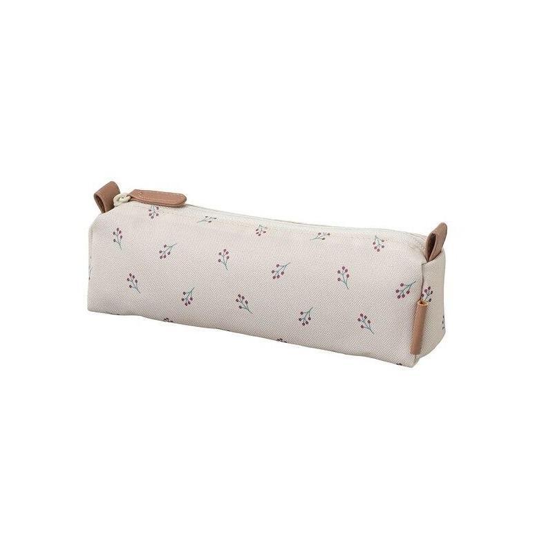 Plumier - Berries by Fresk | Recycled PET Pencil Case | GOTS Certified - Leather Details | Dimensions: 24 x 9 x 9 cm