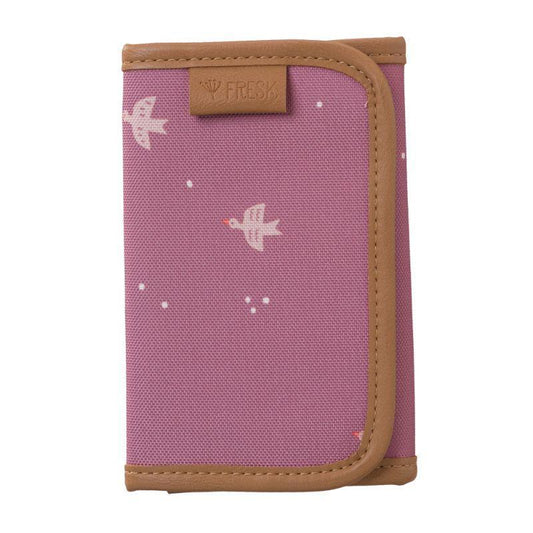 Fresk Birds Billford Wallet - Swallow Pattern - Recycled Plastic Material - 14 x 9 x 2 cm