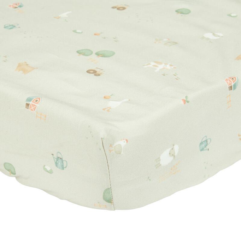 Drap-housse lit bébé 60x120 Little Farm - Little dutch