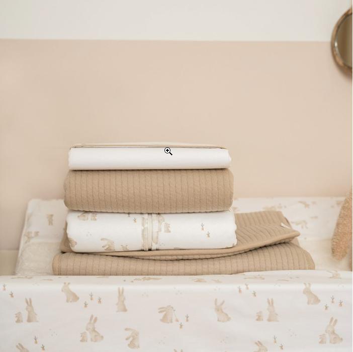 Housse pour matelas à langer Baby Bunny - Little Dutch