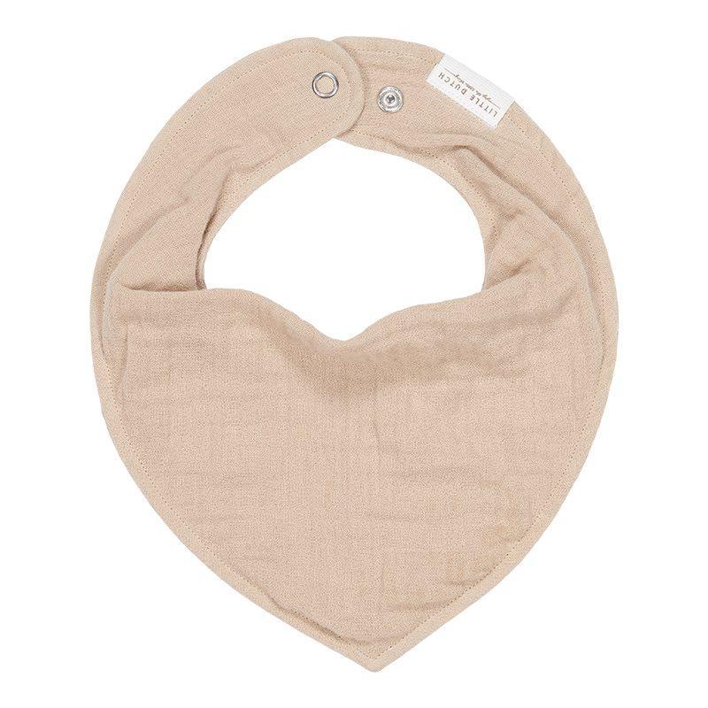 Bavoir bandana mousseline Beige - Little Dutch