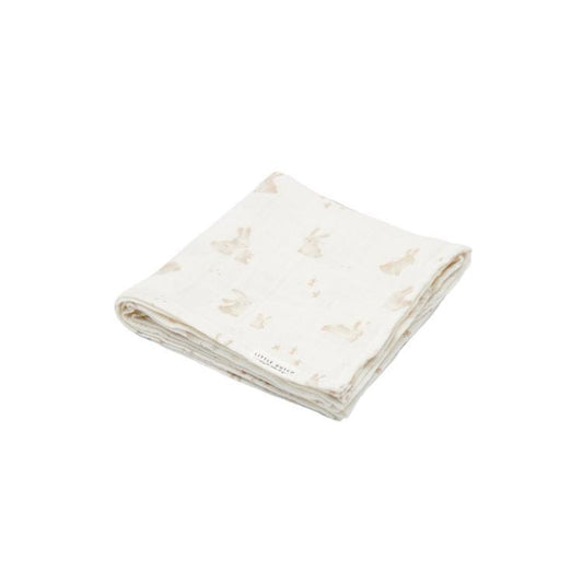 Maxi-lange tétra 120 x 120 cm mousseline Baby Bunny - Little Dutch