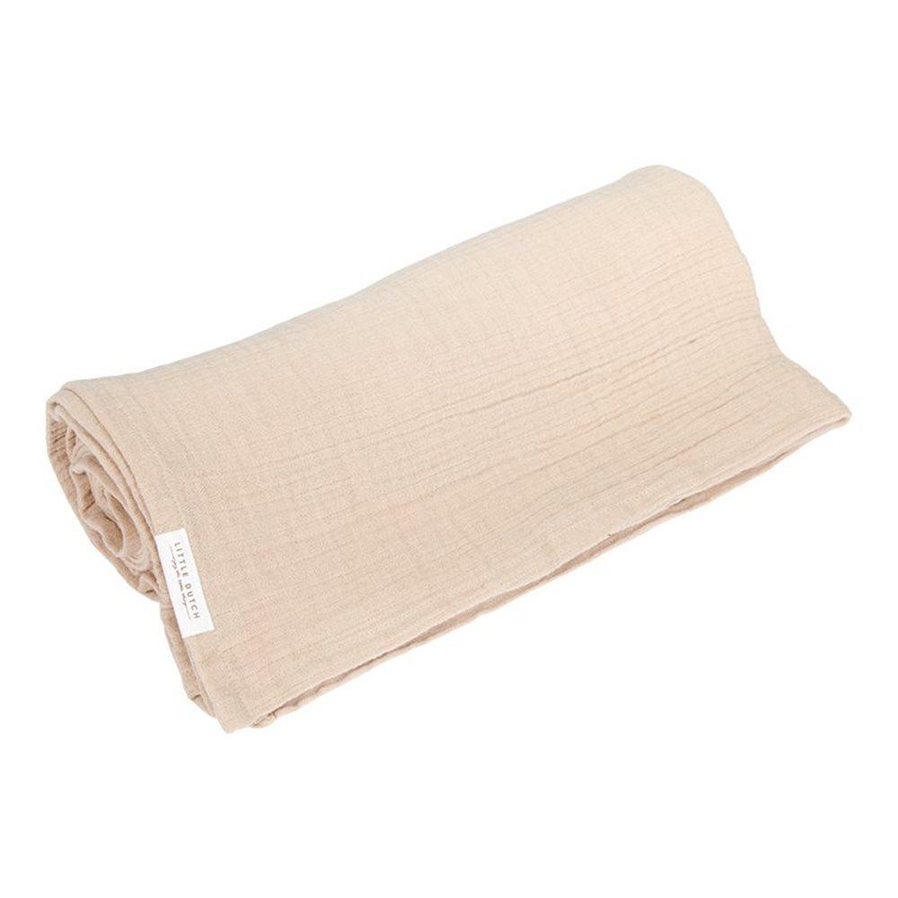 Maxi-lange tétra 120 x 120 cm mousseline Beige - Little Dutch