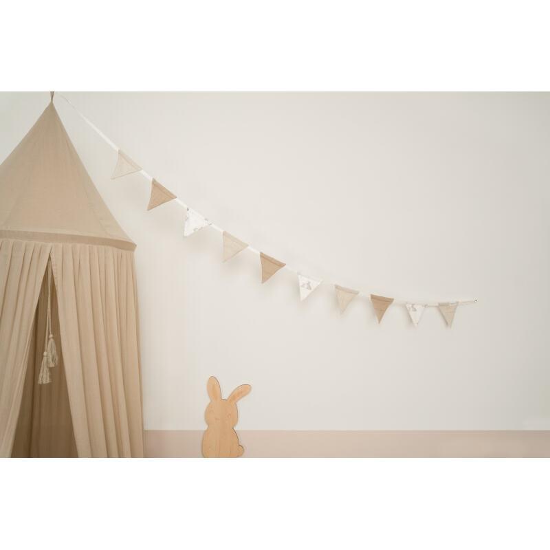 Ciel de lit mousseline Beige - Little Dutch